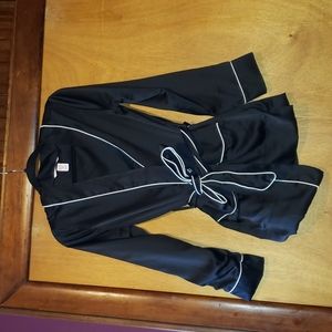 NWOT Victoria's Secret Black Satin Robe